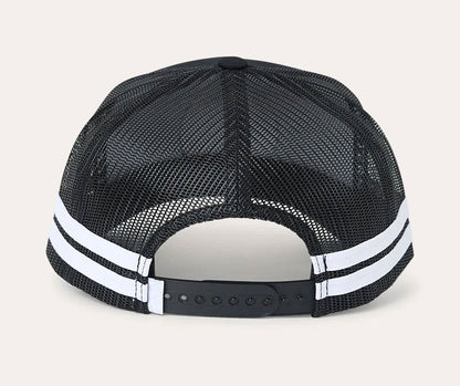 Australia First Trucker Cap - Black with White Stripes